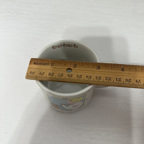 Vintage Michel & Company Ceramic A Childs Cup Mug Baby Boy Puppy Dog Keepsake - Picture 7 of 7